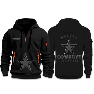 Cowboys Back In Black 2026 Half Zip Hoodie (1)