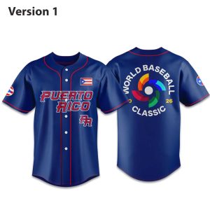 Puerto Rico World Baseball Classic Uniform 2026 Jersey (1)