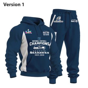 Seahawks National Football Champions 2025 2026 Hoodie Set (1)