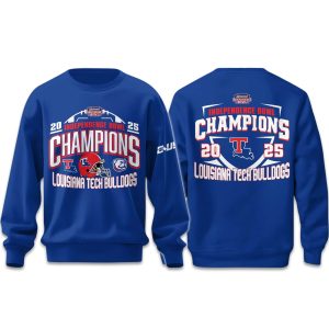 Louisiana Tech Bulldogs Football Independence Bowl Champions 2025 Sweatshirt 1