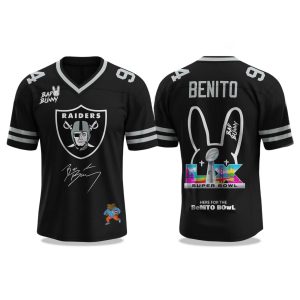 Raiders Bad Bunny Bowl LX 2025 2026 Jersey