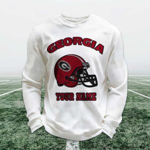 Personalized Georgia Football Waffle Sweatshirt 1