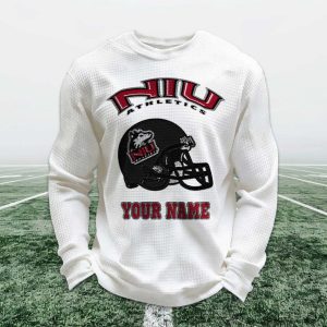 Personalized NIU Athletics Football Waffle Sweatshirt 1