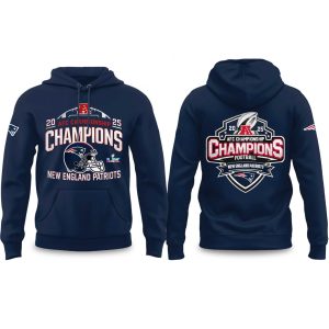 Patriots 2025 2026 AFC Champions Football Hoodie (1)