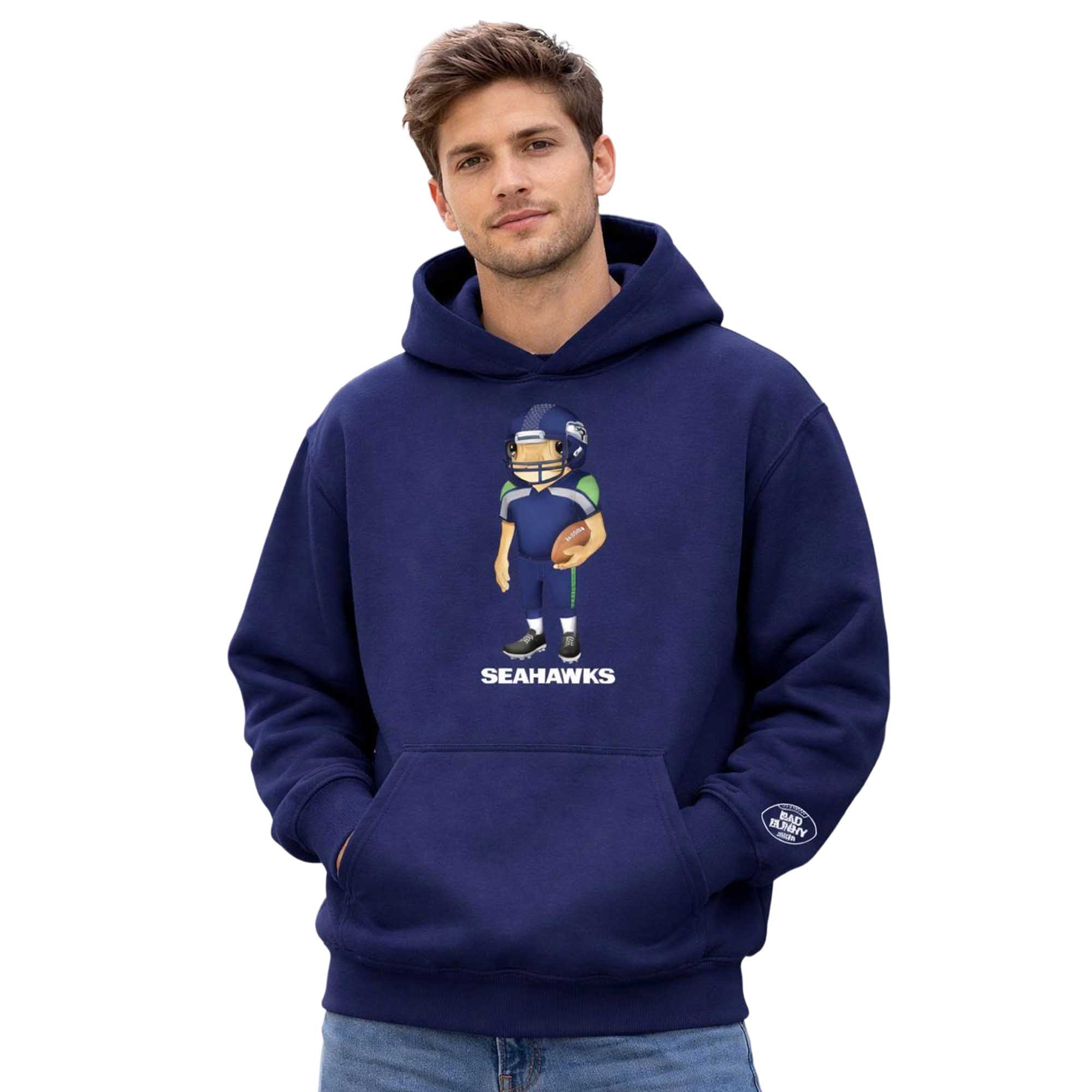 Bad Bunny Seahawks Concho Hoodie 5 Bad Bunny Seahawks Concho Hoodie (5)