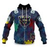 Bears Autism Awareness Football Zipper Hoodie 2026