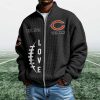 Bears EST 1920 Quarter Zip Waffle Sweatshirt (1)