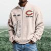 Bears EST 1920 Quarter Zip Waffle Sweatshirt (10)