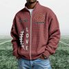 Bears EST 1920 Quarter Zip Waffle Sweatshirt (3)