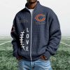 Bears EST 1920 Quarter Zip Waffle Sweatshirt (4)