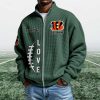 Bengals EST 1967 Quarter Zip Waffle Sweatshirt (2)
