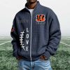 Bengals EST 1967 Quarter Zip Waffle Sweatshirt (6)