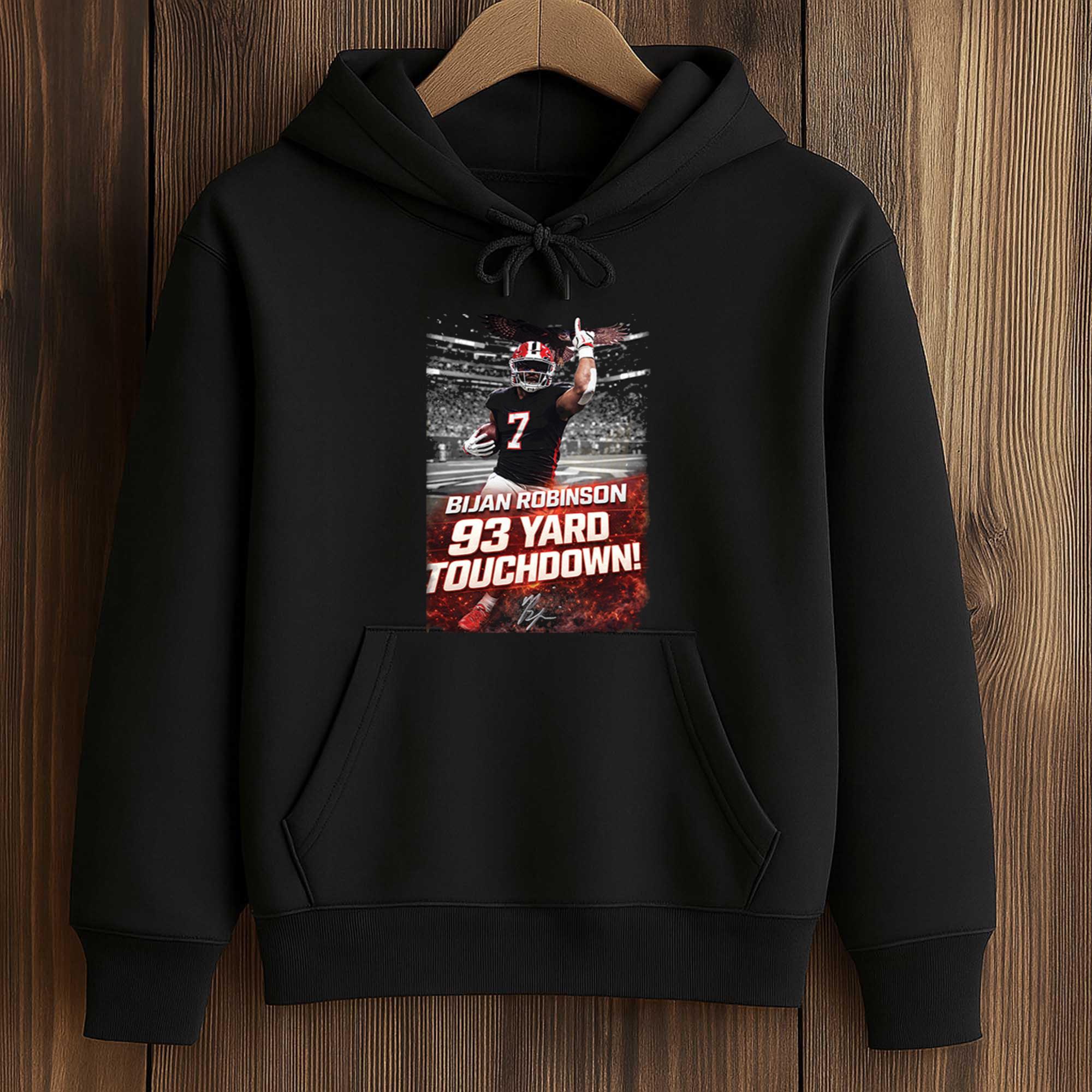 Bijan Robinson 93 Yard Touchdown Shirt 4 Bijan Robinson 93 Yard Touchdown Shirt (4)