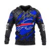 Bills Black Metal Texture Hoodie 1