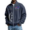 Bills EST 1959 Quarter Zip Waffle Sweatshirt 5
