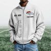 Broncos EST 1959 Quarter Zip Waffle Sweatshirt (2)