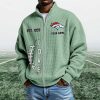 Broncos EST 1959 Quarter Zip Waffle Sweatshirt (3)