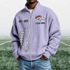 Broncos EST 1959 Quarter Zip Waffle Sweatshirt (4)