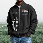Broncos EST 1959 Quarter Zip Waffle Sweatshirt