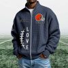 Browns EST 1944 Quarter Zip Waffle Sweatshirt (8)