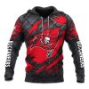 Buccaneers Black Metal Texture Hoodie 1
