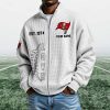Buccaneers EST 1974 Quarter Zip Waffle Sweatshirt (10)