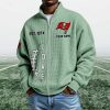 Buccaneers EST 1974 Quarter Zip Waffle Sweatshirt (2)