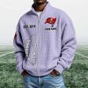 Buccaneers EST 1974 Quarter Zip Waffle Sweatshirt (3)