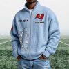 Buccaneers EST 1974 Quarter Zip Waffle Sweatshirt (5)