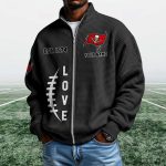 Buccaneers EST 1974 Quarter Zip Waffle Sweatshirt