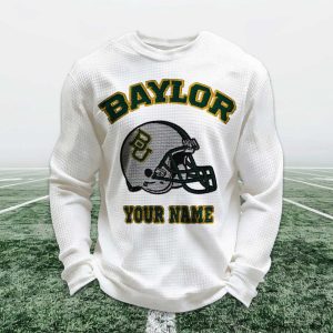 Personalized Baylor Football Waffle Sweatshirt (1)