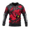 Cardinals Black Metal Texture Hoodie 1