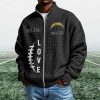 Chargers EST 1959 Quarter Zip Waffle Sweatshirt (1)