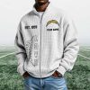 Chargers EST 1959 Quarter Zip Waffle Sweatshirt (2)
