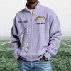 Chargers EST 1959 Quarter Zip Waffle Sweatshirt (9)