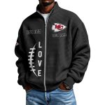 Chiefs EST 1959 Quarter Zip Waffle Sweatshirt