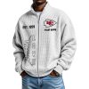 Chiefs EST 1959 Quarter Zip Waffle Sweatshirt 2
