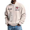 Chiefs EST 1959 Quarter Zip Waffle Sweatshirt 4