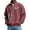 Chiefs EST 1959 Quarter Zip Waffle Sweatshirt 5
