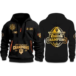 Hoosiers Big Ten National Champions 2025 2026 Quarter Zip Hoodie (1)