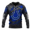 Colts Black Metal Texture Hoodie 1