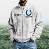 Colts EST 1953 Quarter Zip Waffle Sweatshirt (10)