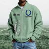 Colts EST 1953 Quarter Zip Waffle Sweatshirt (2)