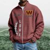Commanders EST 1932 Quarter Zip Waffle Sweatshirt (1)