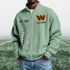 Commanders EST 1932 Quarter Zip Waffle Sweatshirt (2)