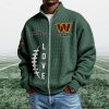 Commanders EST 1932 Quarter Zip Waffle Sweatshirt (4)