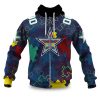 Cowboys Autism Awareness Football Zipper Hoodie 2026