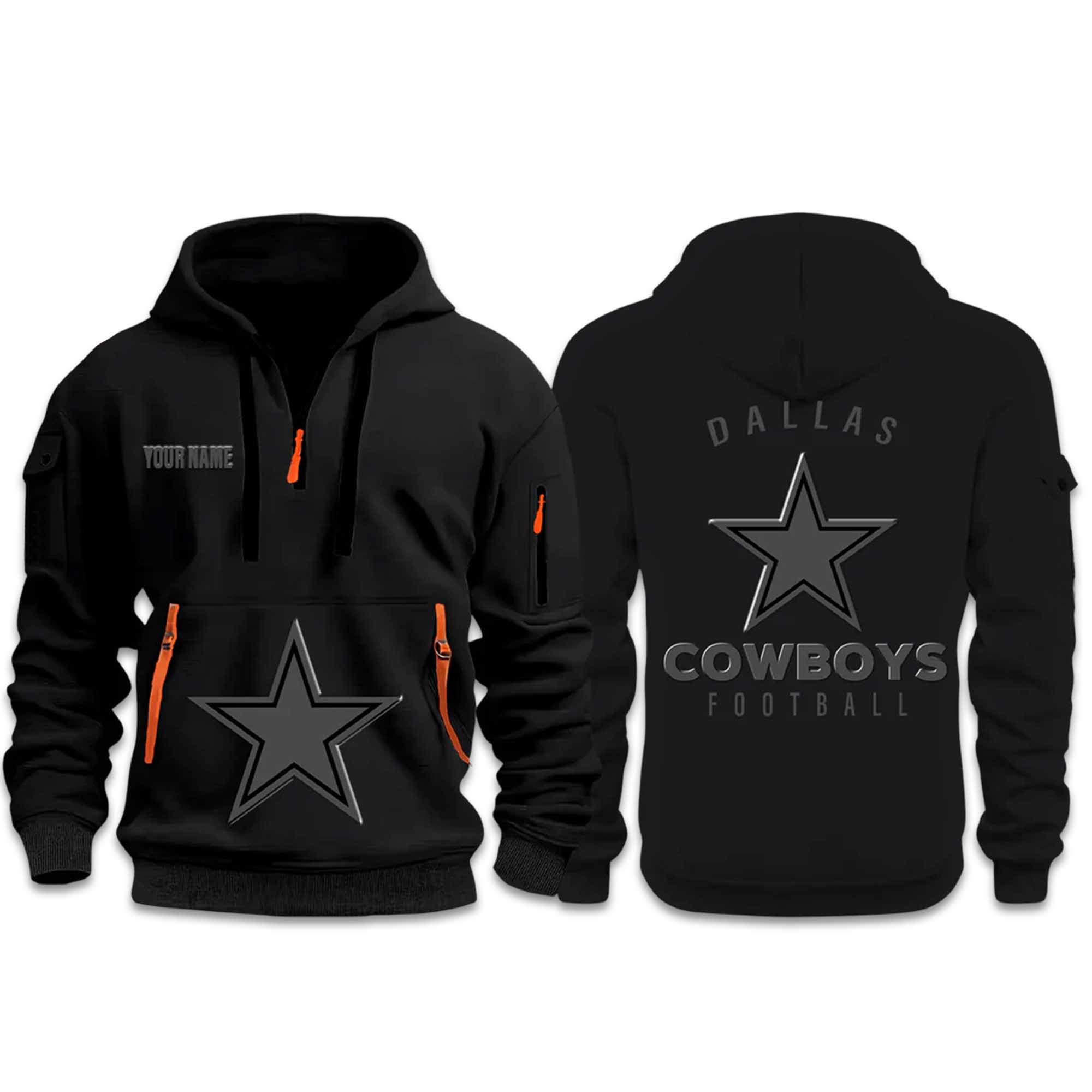 Cowboys Back In Black 2026 Half Zip Hoodie Cowboys Back In Black 2026 Half Zip Hoodie