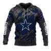 Cowboys Black Metal Texture Hoodie 4 Cowboys Black Metal Texture Hoodie 1