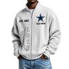 Cowboys EST 1960 Quarter Zip Waffle Sweatshirt 2